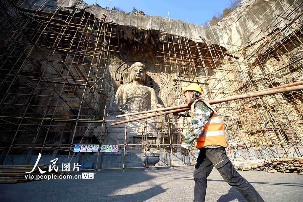 河南洛阳：龙门石窟奉先寺大型保护工程圆满完工