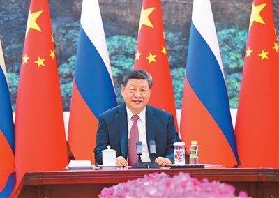习近平同俄罗斯总统普京举行视频会晤